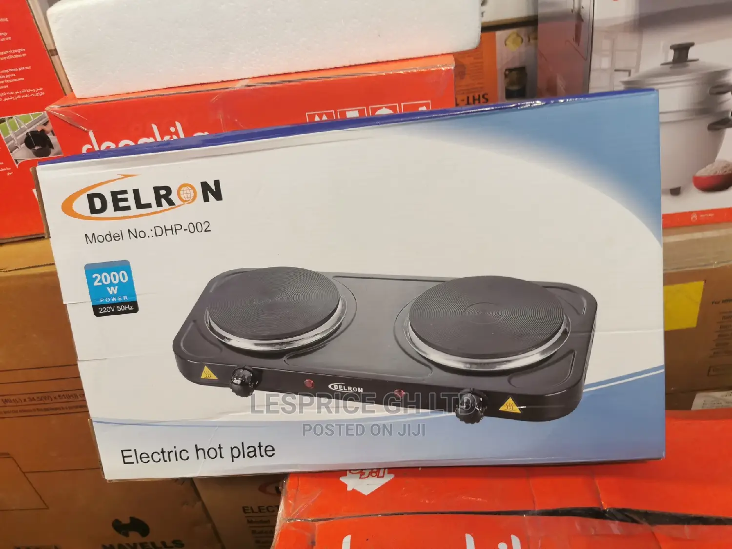 Delron DHP- 2 Burner Hot Plate – 2000W