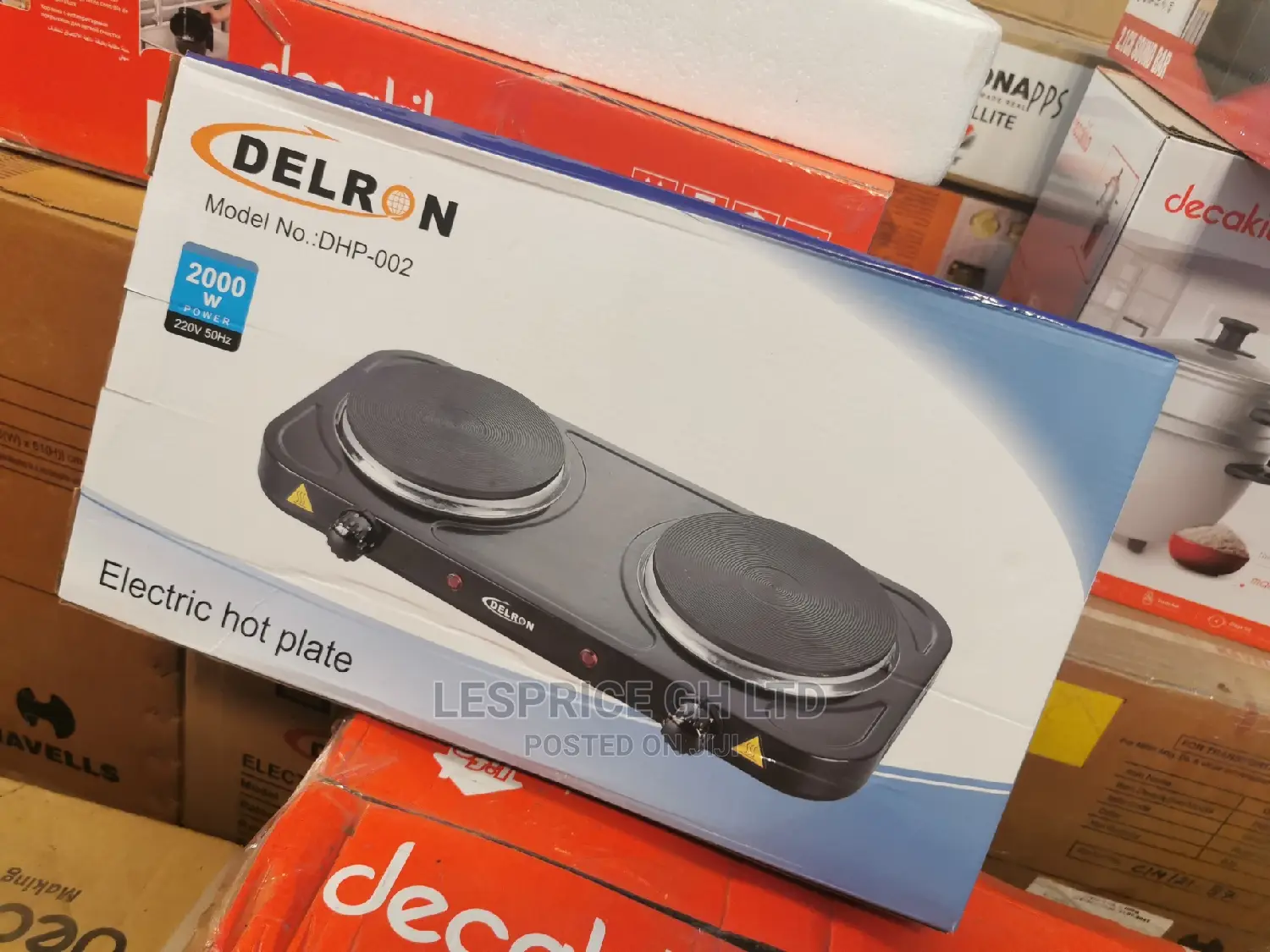 Delron DHP- 2 Burner Hot Plate – 2000W