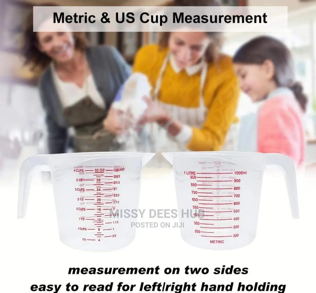 3pcs Plastic Measuring Cups Set