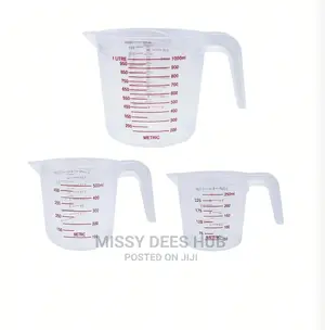 3pcs Plastic Measuring Cups Set