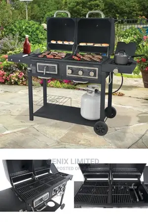 Barbecue Gas Grill With Side Burner