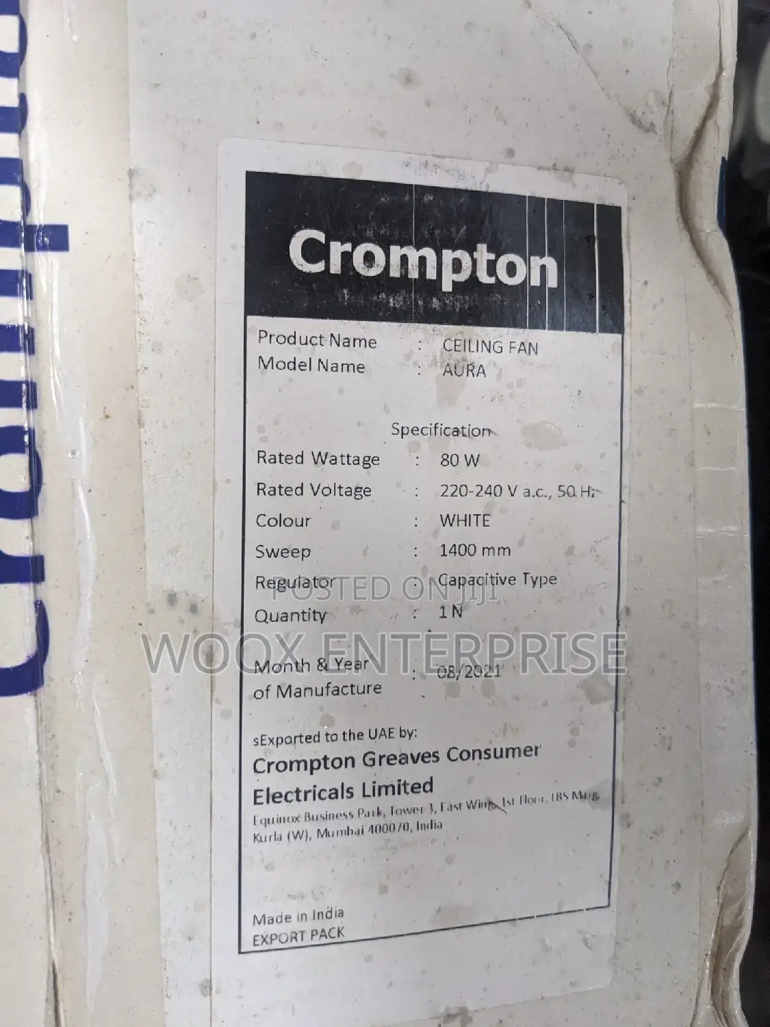 Original Crompton Fan