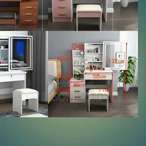 Dresser or Foldable Dressing Mirror With Led Lights