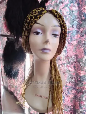 Gold Blonde Braided Wig Cap
