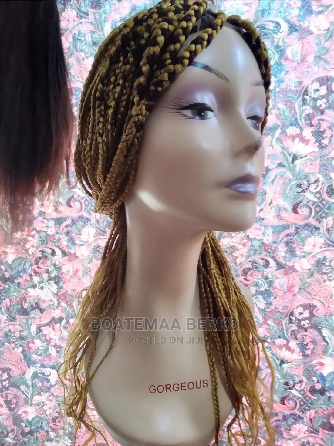 Gold Blonde Braided Wig Cap