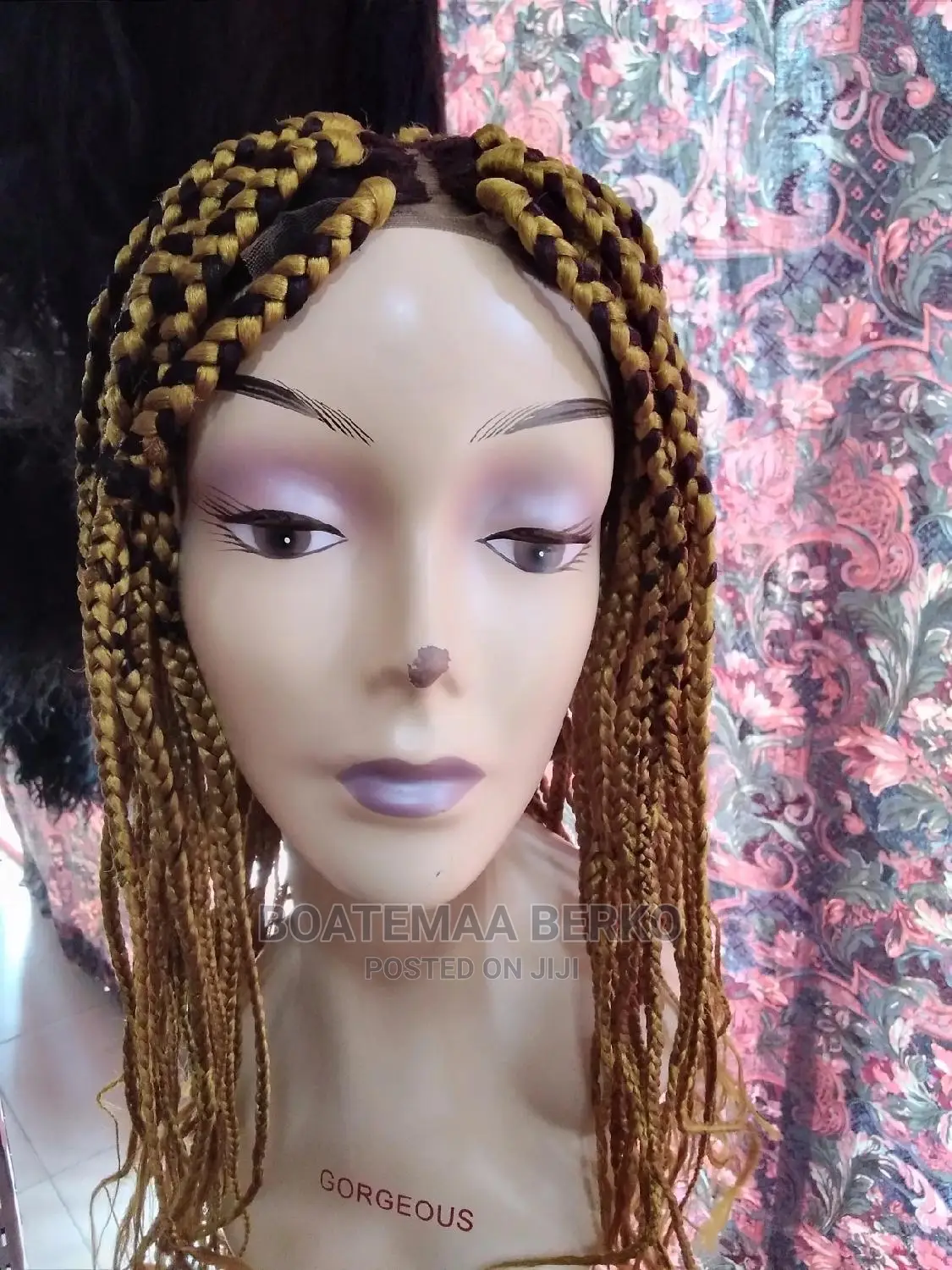 Gold Blonde Braided Wig Cap