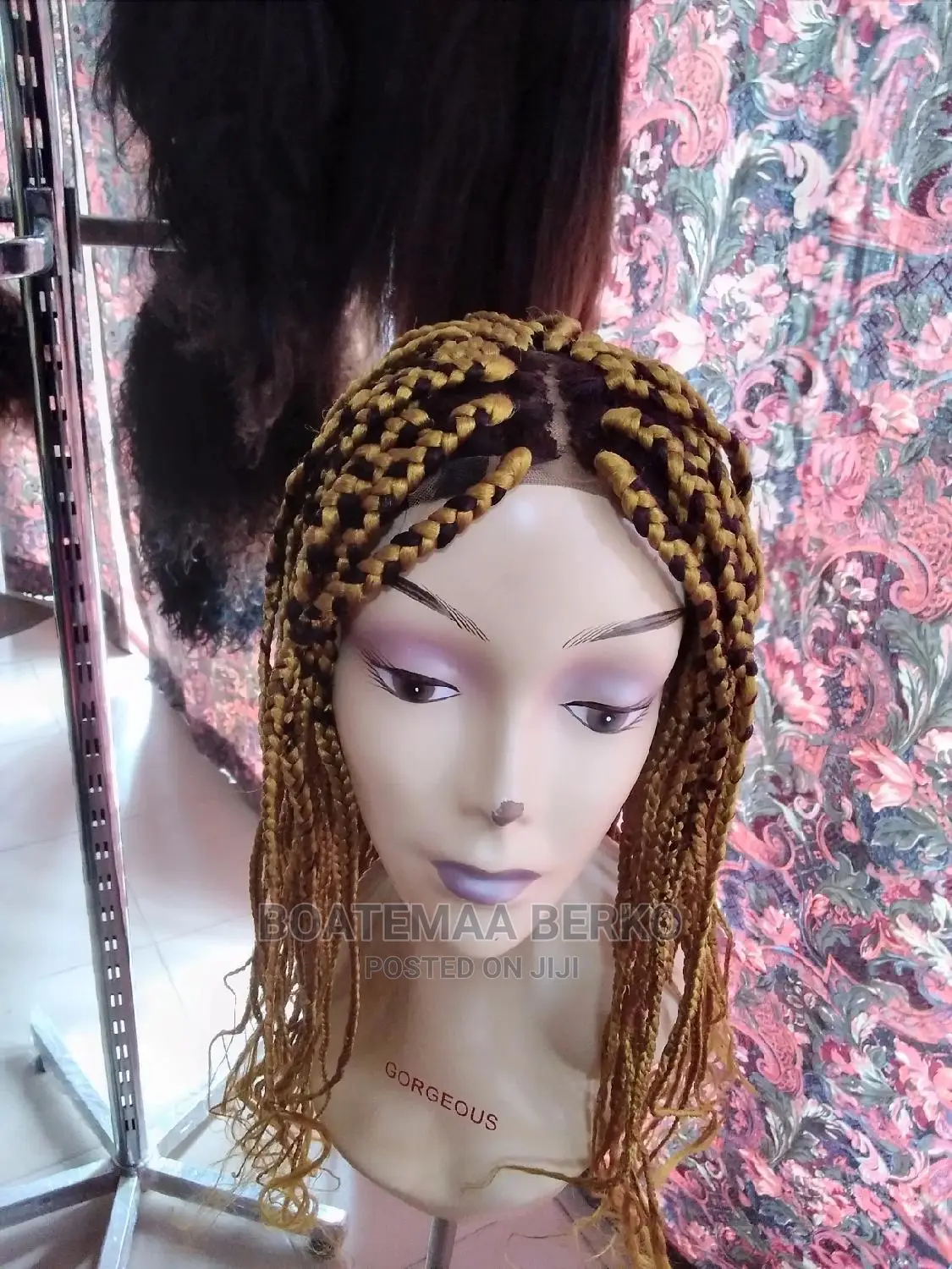 Gold Blonde Braided Wig Cap
