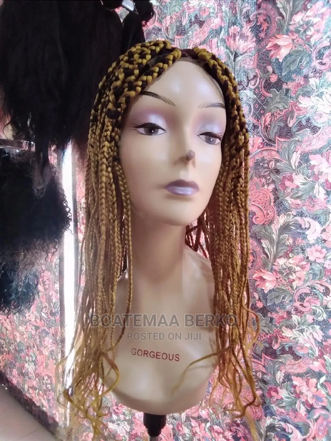 Gold Blonde Braided Wig Cap