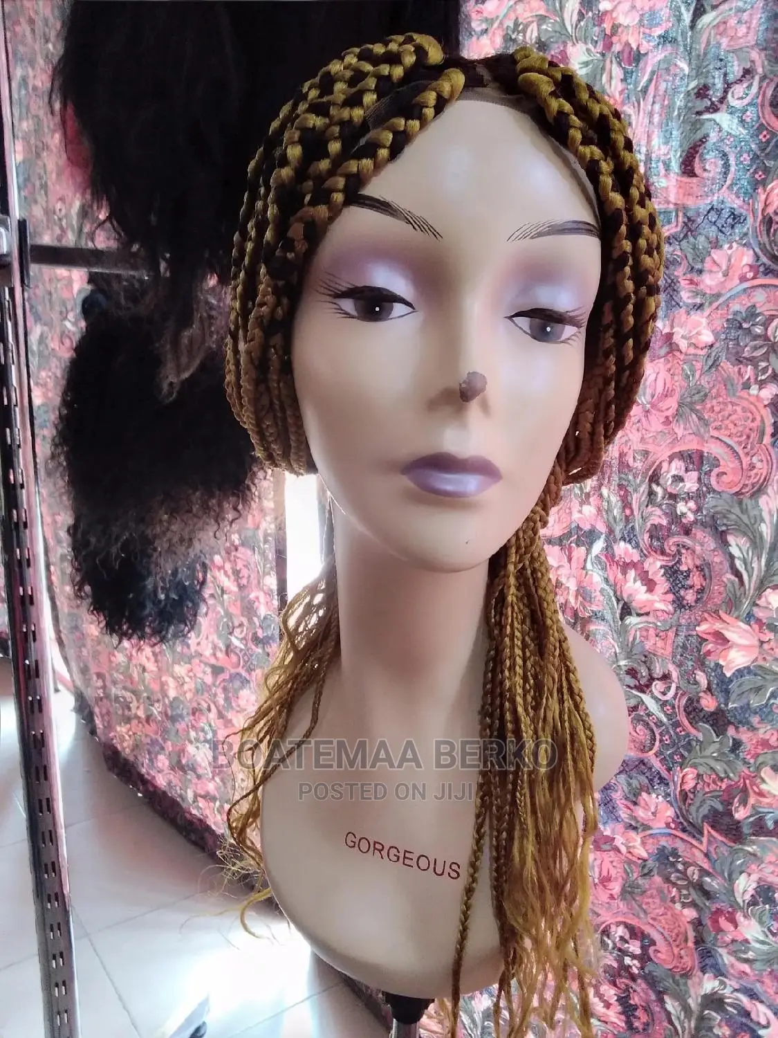 Gold Blonde Braided Wig Cap