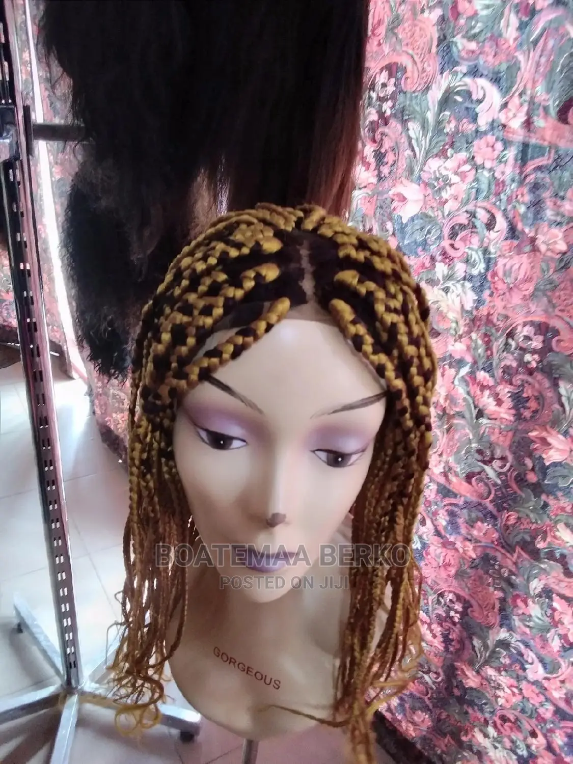 Gold Blonde Braided Wig Cap