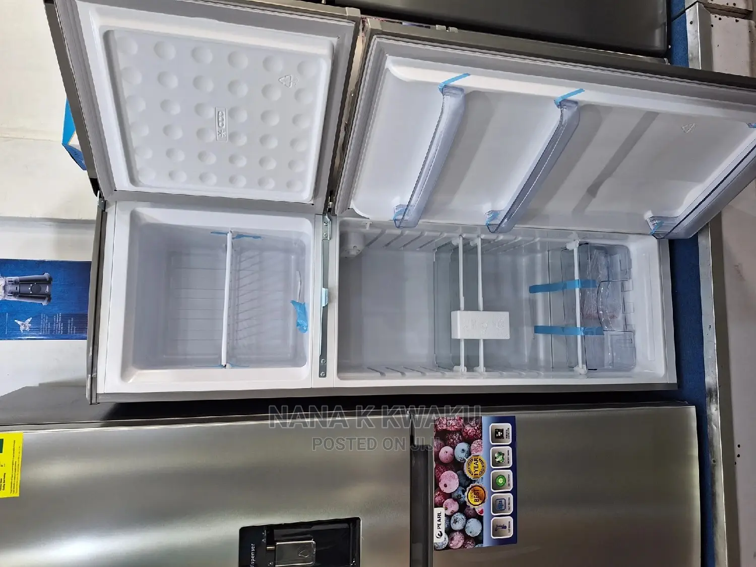 Pearl Pf270 Double Door Fridge Top Freezer