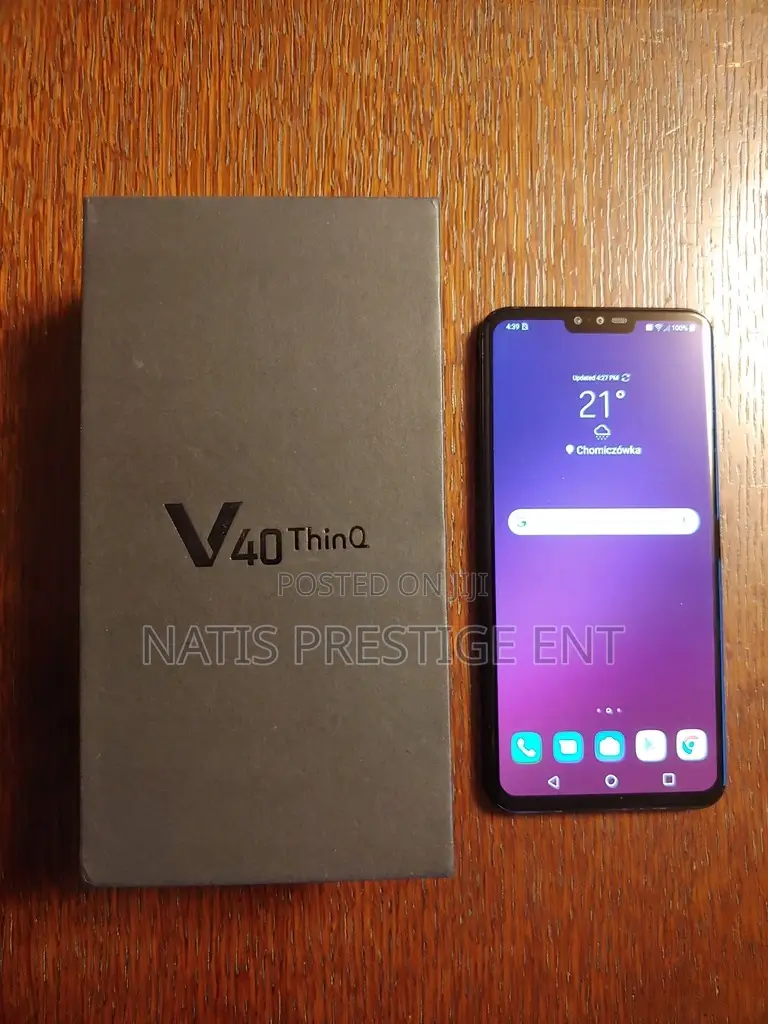 New LG V40 ThinQ 128 GB Black