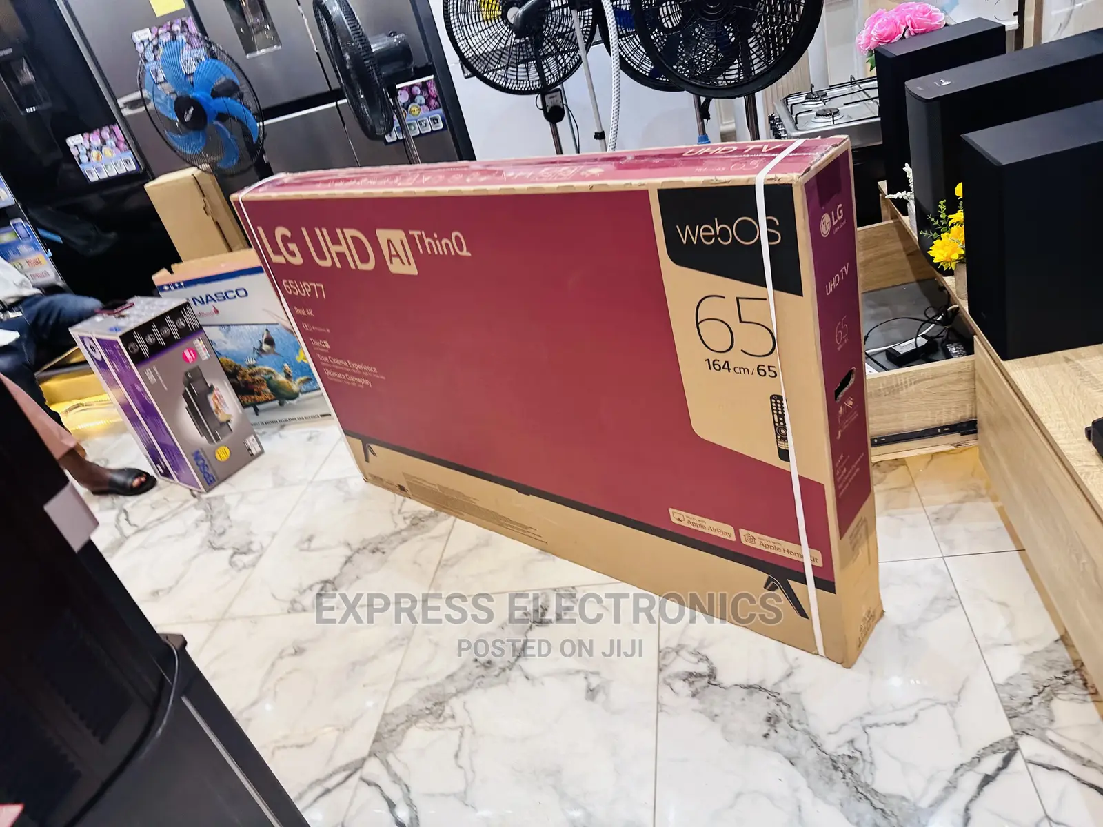 High Quality Brightness  UHD Smart LG Up77 65” Tv 