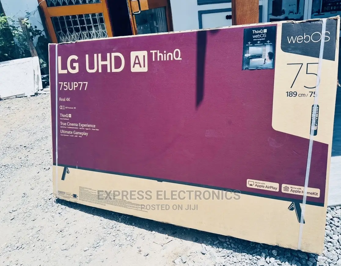Realistic Shades and Hues UHD LG Smart 75”Up77
