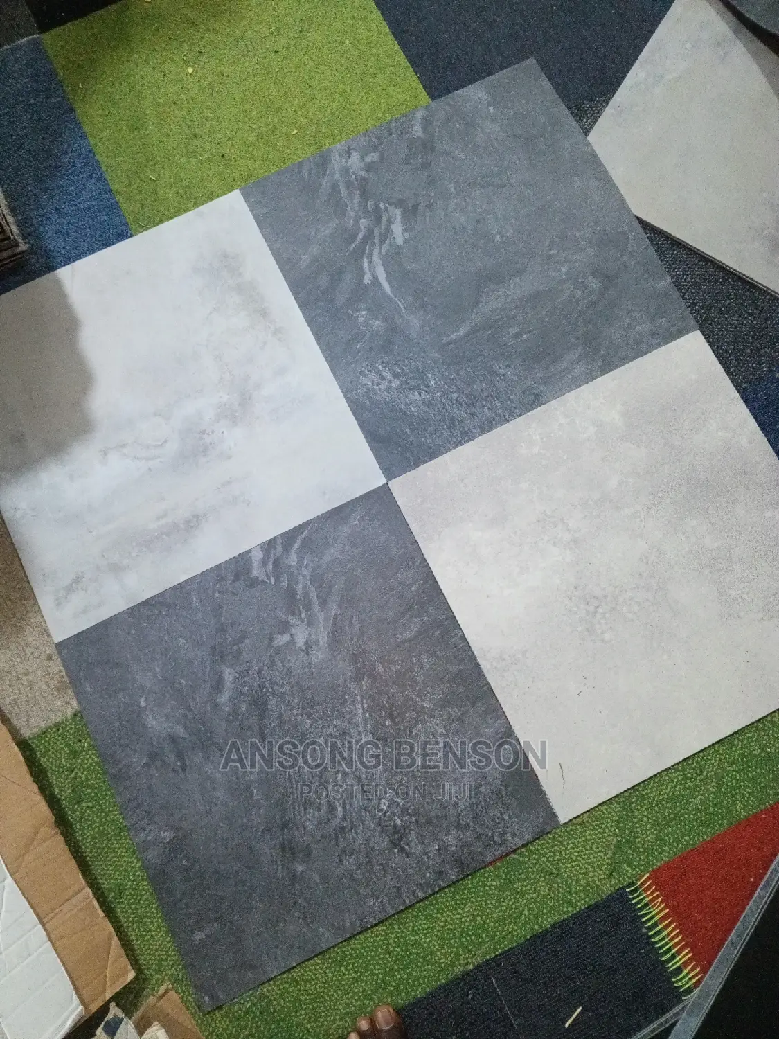 Full PVC Washable Floor Vinyle Carpet Tiles Sales Install