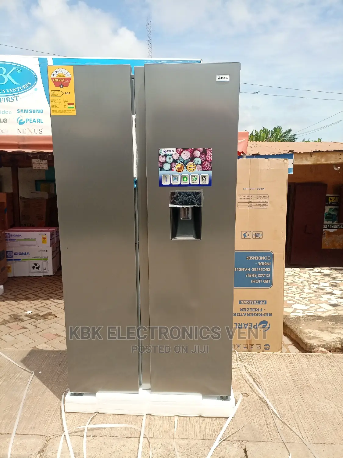 Pearl 450ltr Side/Side Refrigerator Water Dispenser