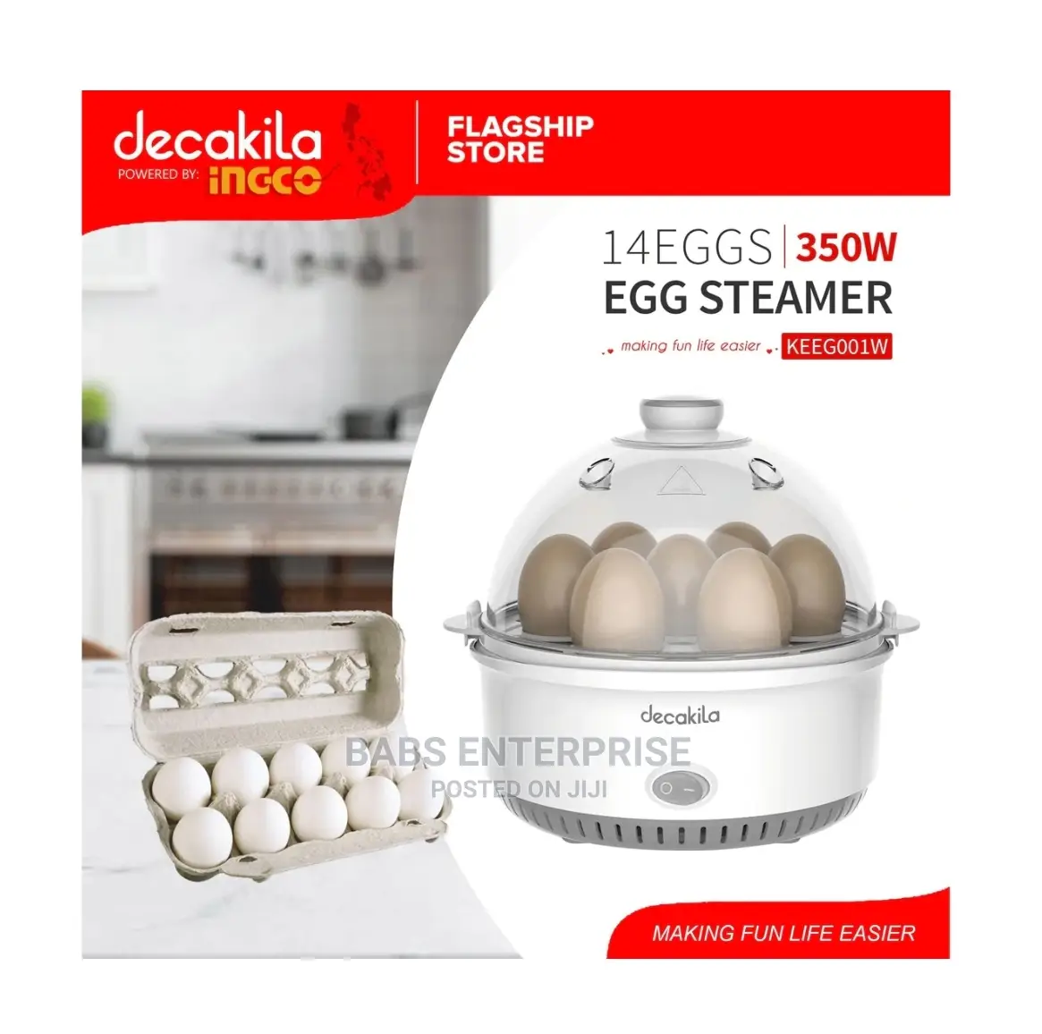 Decakila Egg Cooker 350w- Keeg001w