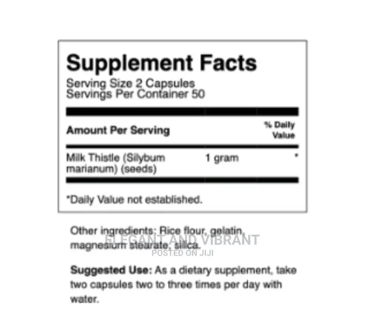 Swanson Milk Thistle Seed Capsules, 500 Mg, 100 Count