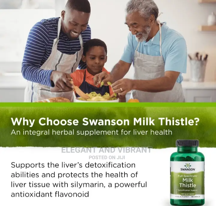 Swanson Milk Thistle Seed Capsules, 500 Mg, 100 Count