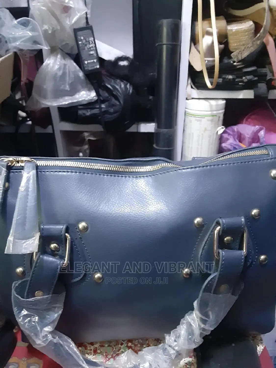 Brand New Dark Blue Leather Bag From UK