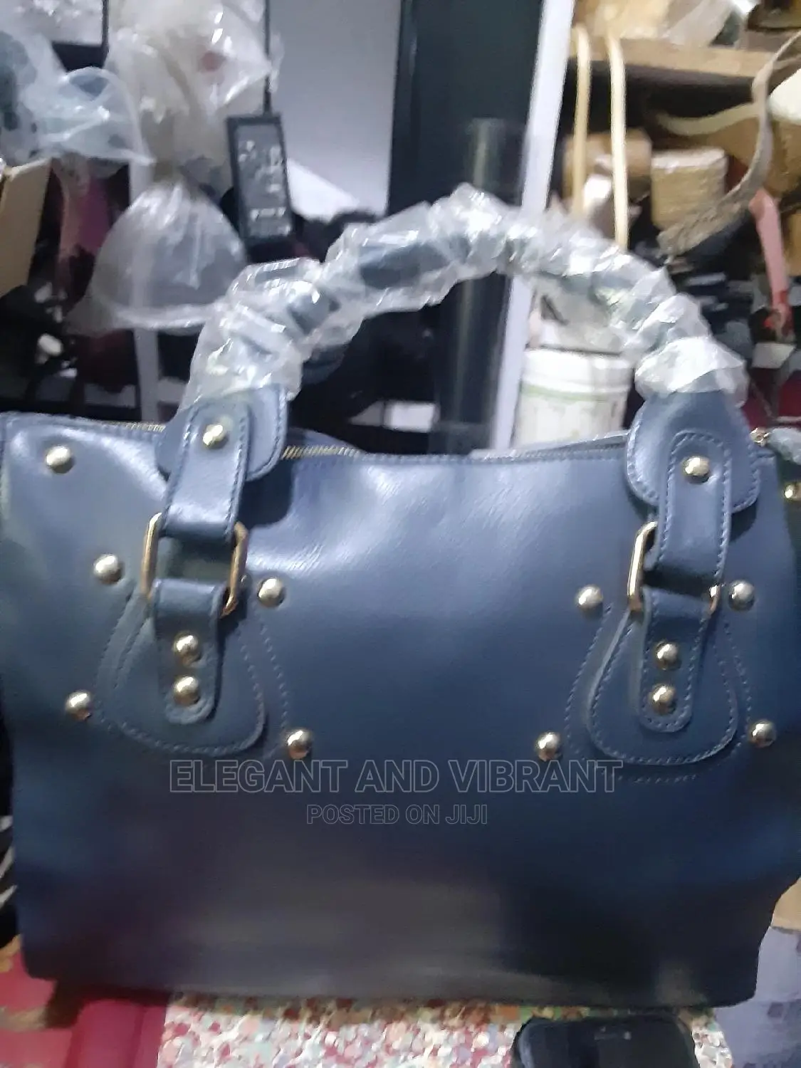 Brand New Dark Blue Leather Bag From UK