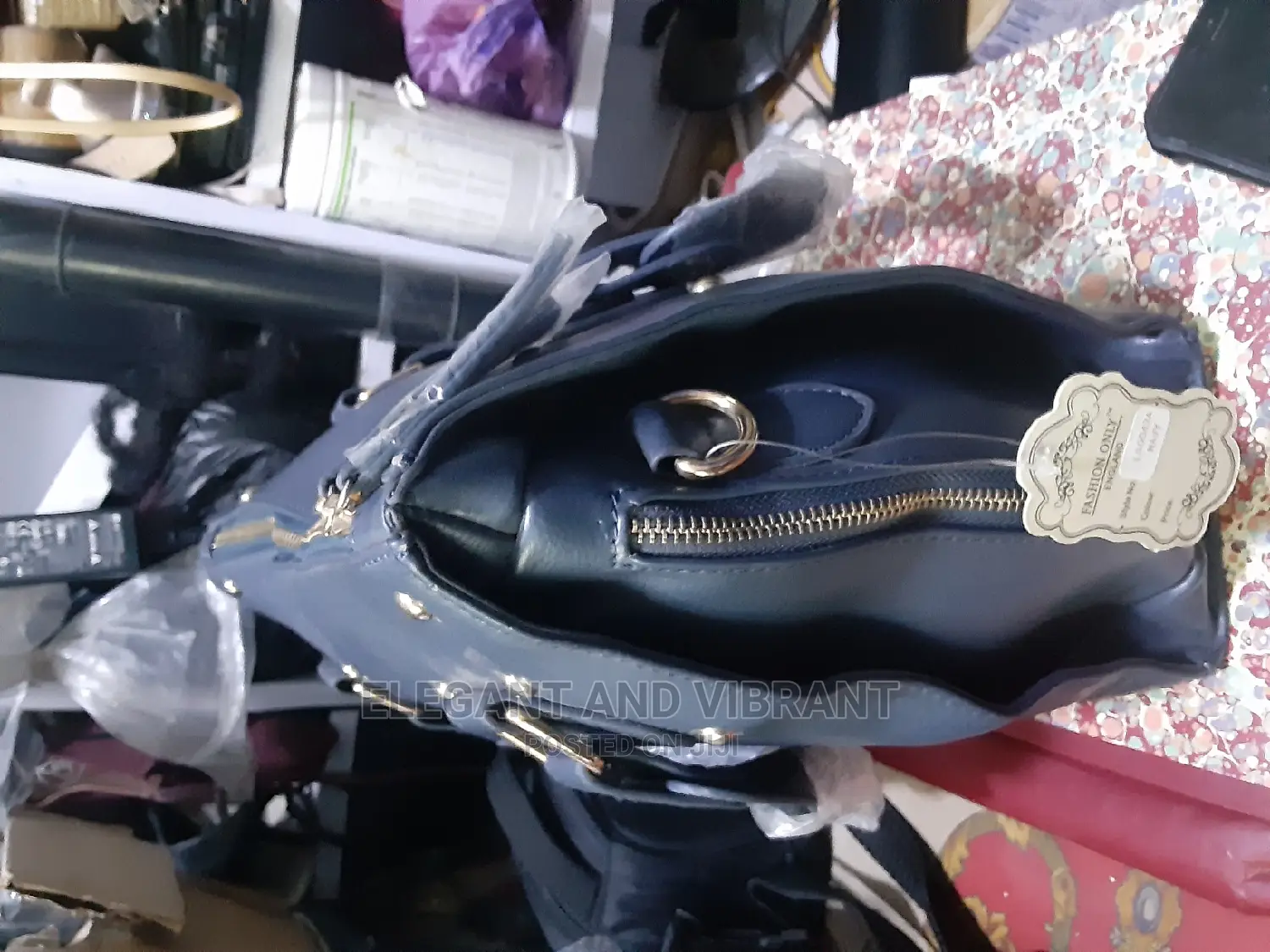 Brand New Dark Blue Leather Bag From UK