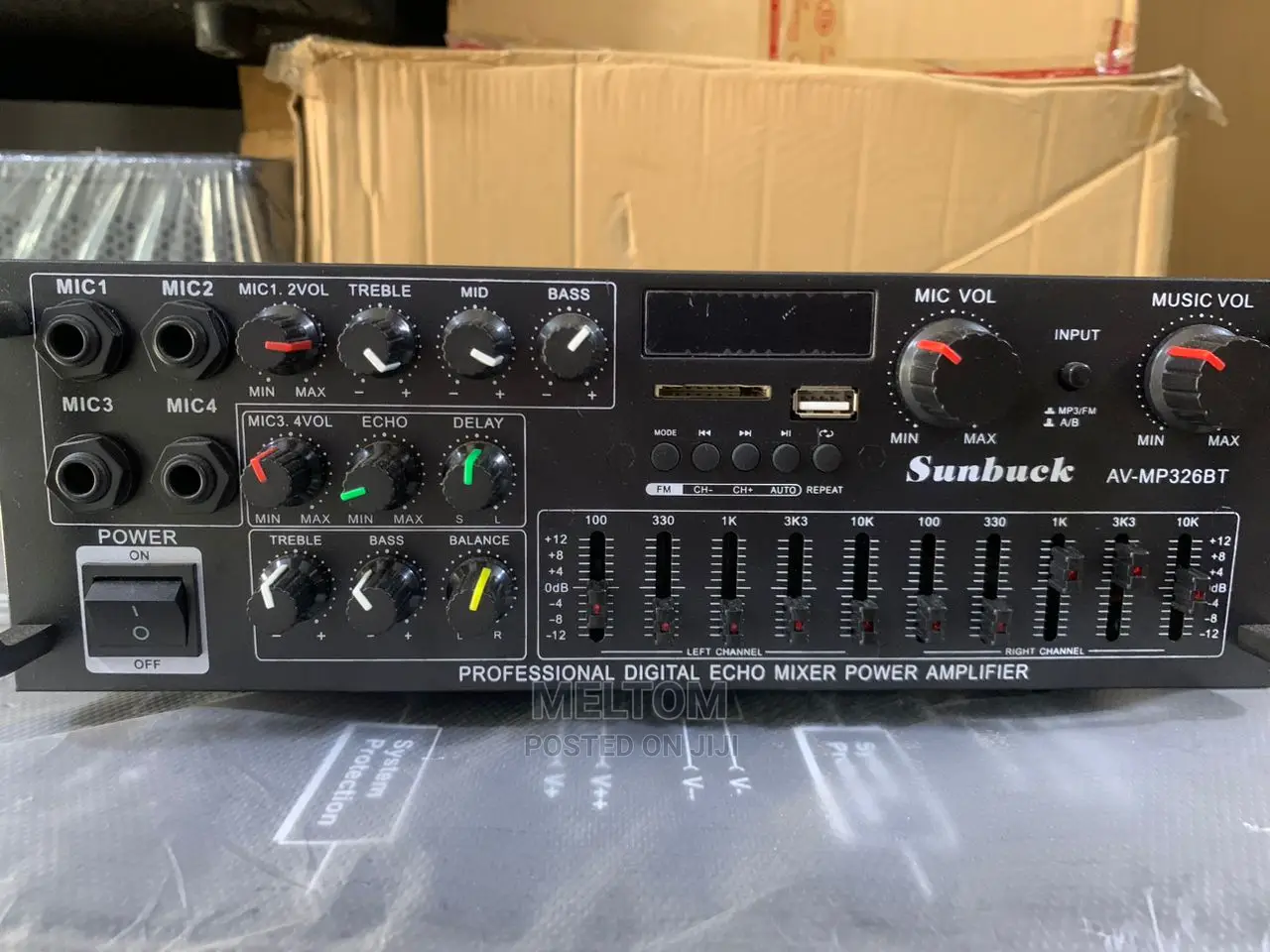 Public Address Sunbuck Digital Echo Mixer Power Amplifier