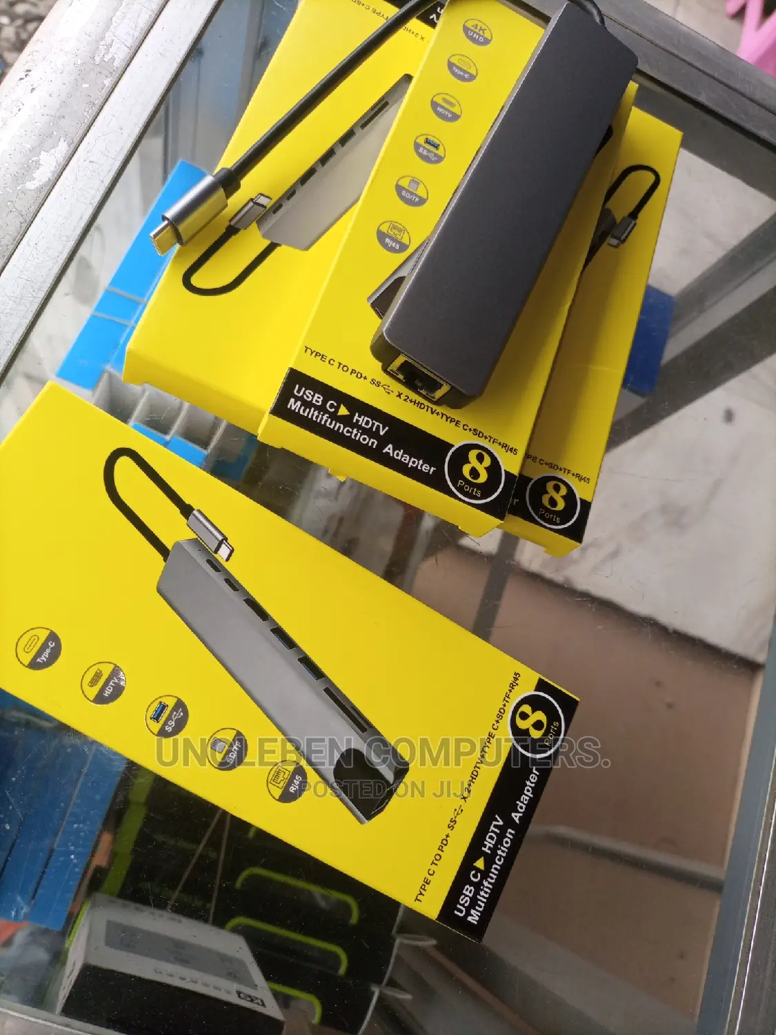 Type C to HDMI Plus Rj45 8in1
