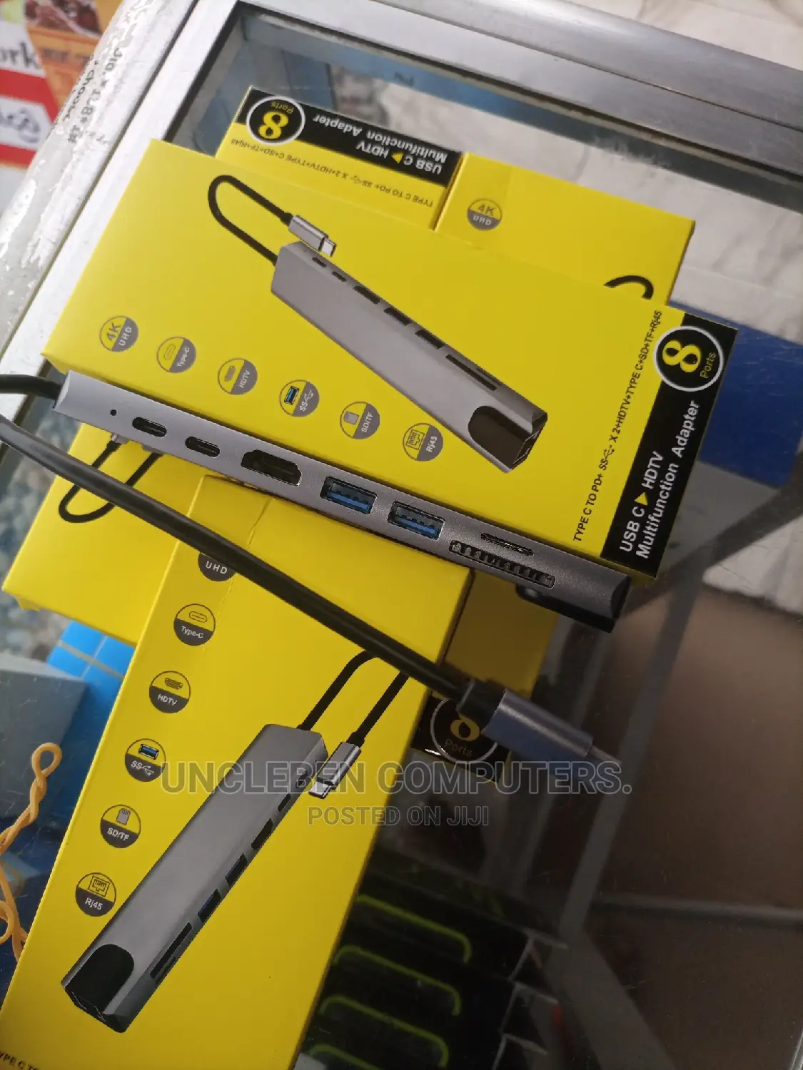 Type C to HDMI Plus Rj45 8in1