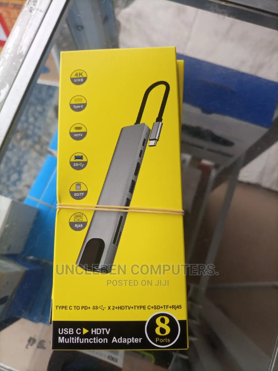 Type C to HDMI Plus Rj45 8in1