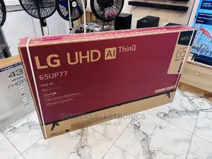 Neatly Sealed LG UHD Display Smart 65”Up77 Tv