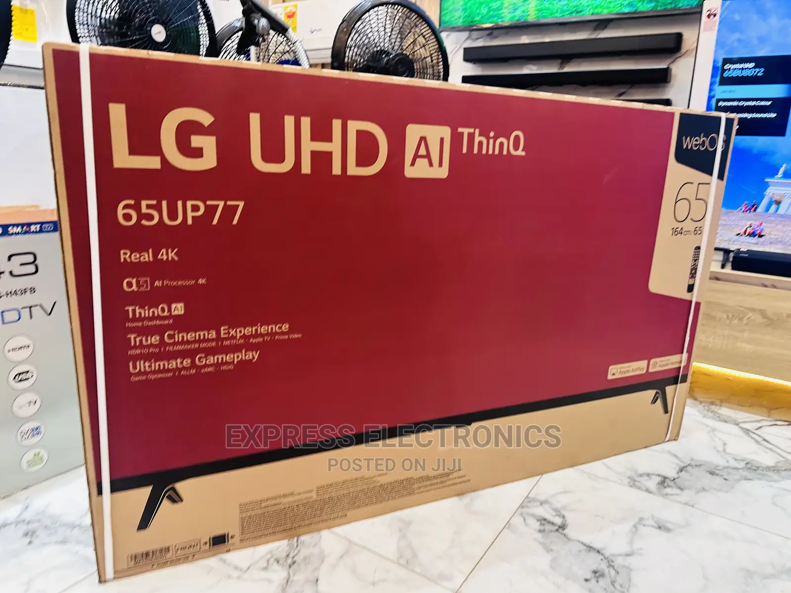 Cute  Sleek LG UHD Smart 65”Up77