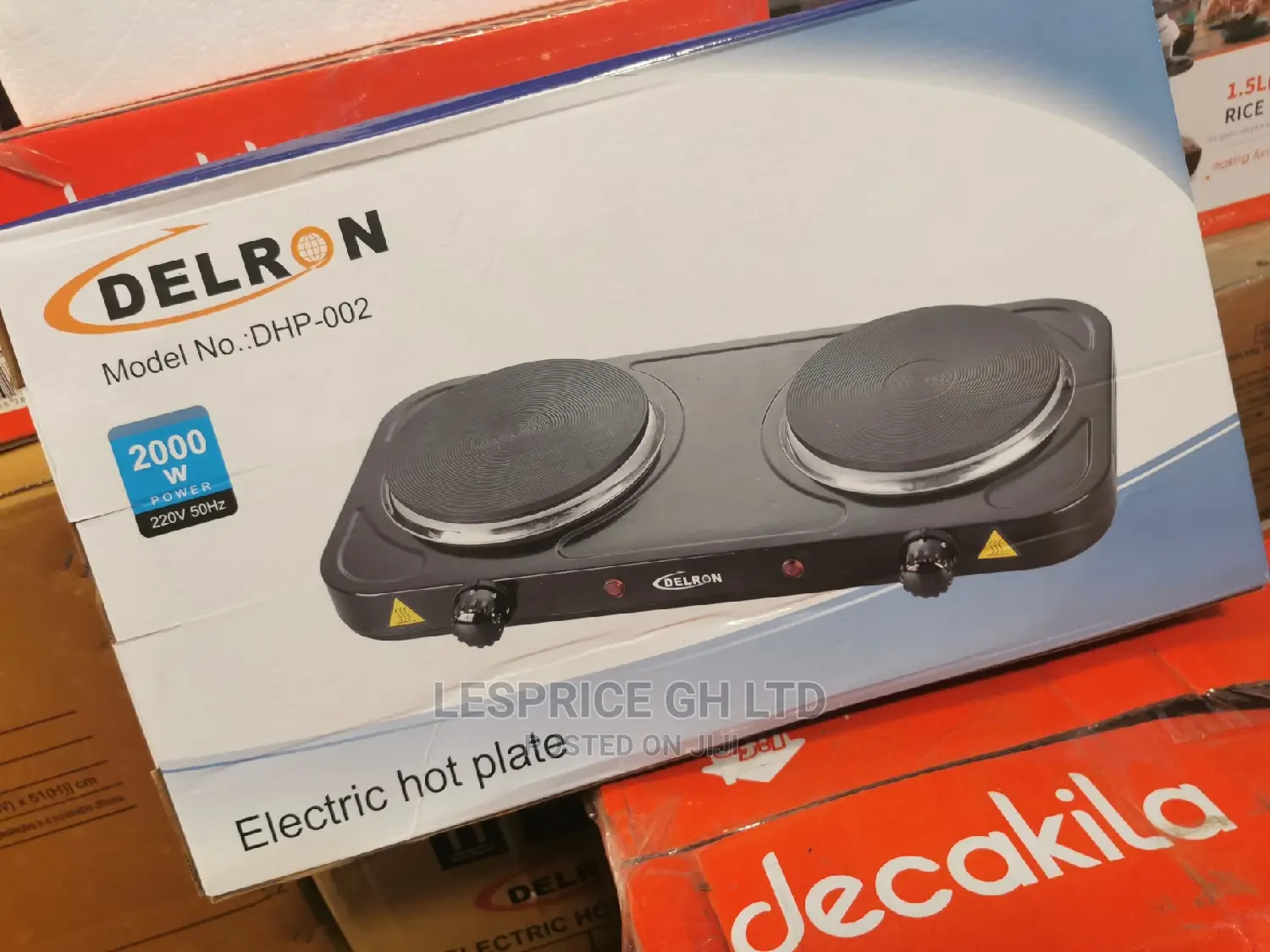 Delron DHP- 2 Burner Hot Plate – 2000W