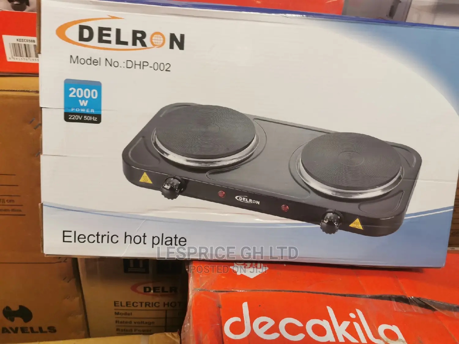 Delron DHP- 2 Burner Hot Plate – 2000W