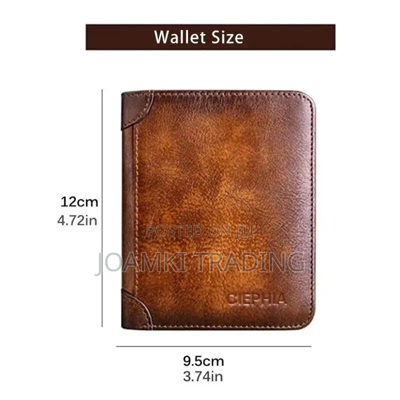 Genuine Leather Wallet for Men Rfid Vintage Multi Function