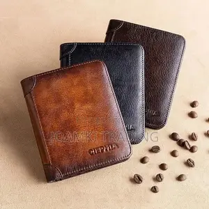 Genuine Leather Wallet for Men Rfid Vintage Multi Function