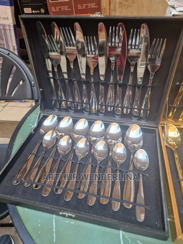 Purely Gold Cutlery Set 24 Pieces.Quality