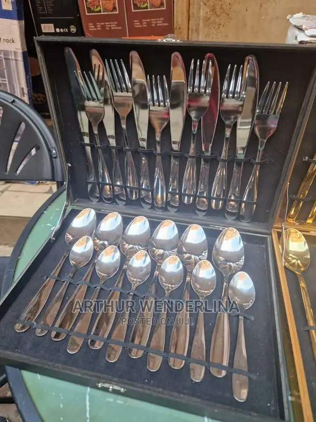 Purely Gold Cutlery Set 24 Pieces.Quality