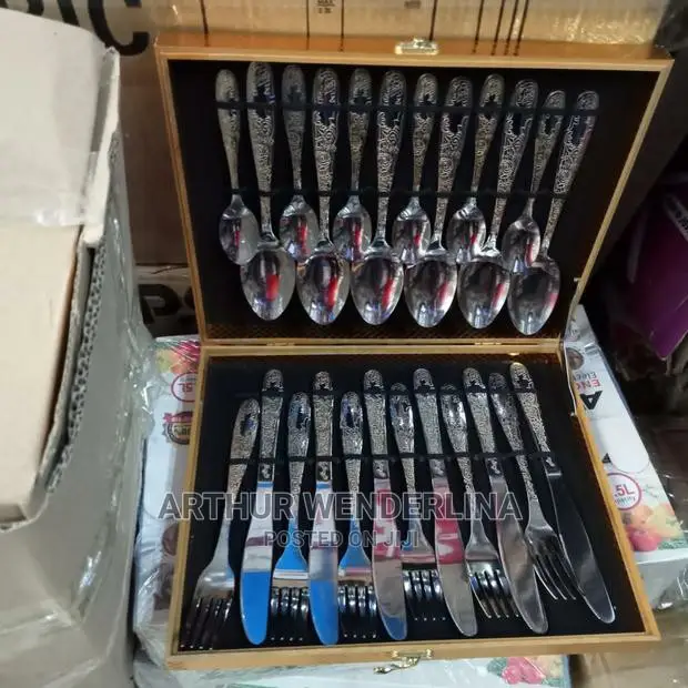 Purely Gold Cutlery Set 24 Pieces.Quality