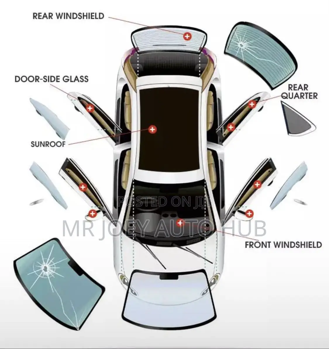 All Types of Windscreen Here. Toyota, Nissan, Ford, Benz.Etc