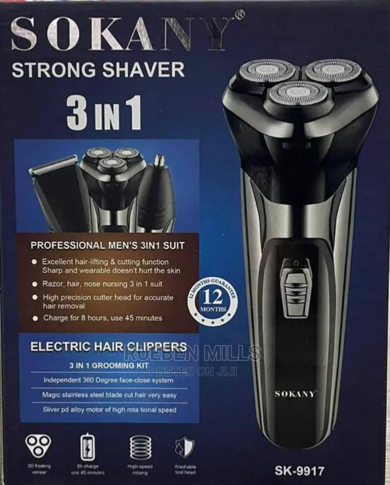Sokany 3 in 1 Beard Trimmer Barbering Machine