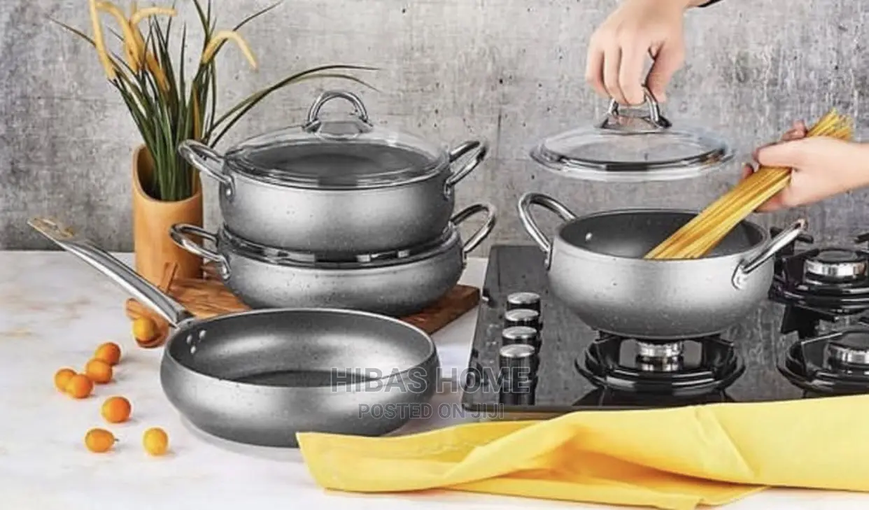 Granite Cookware Set / 4 Piece Granite Sauce Pan