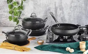 Granite Cookware Set / 4 Piece Granite Sauce Pan