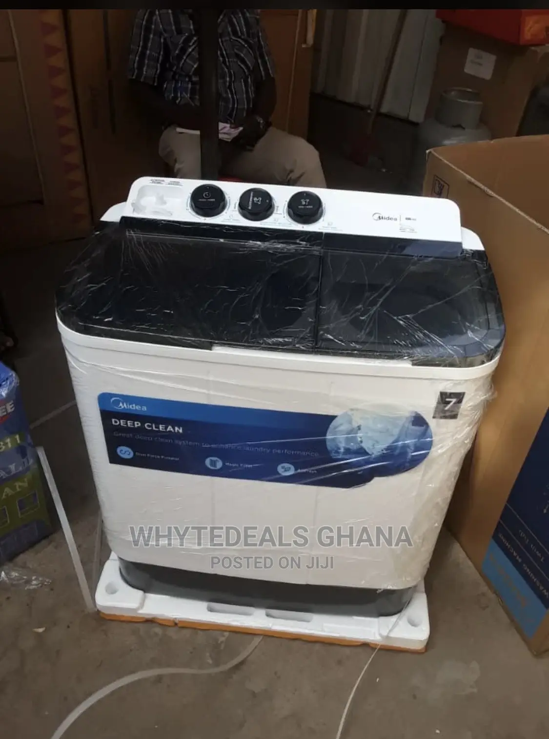 Top Load Midea 7kg Semi Automatic Washing Machine Wash Dry