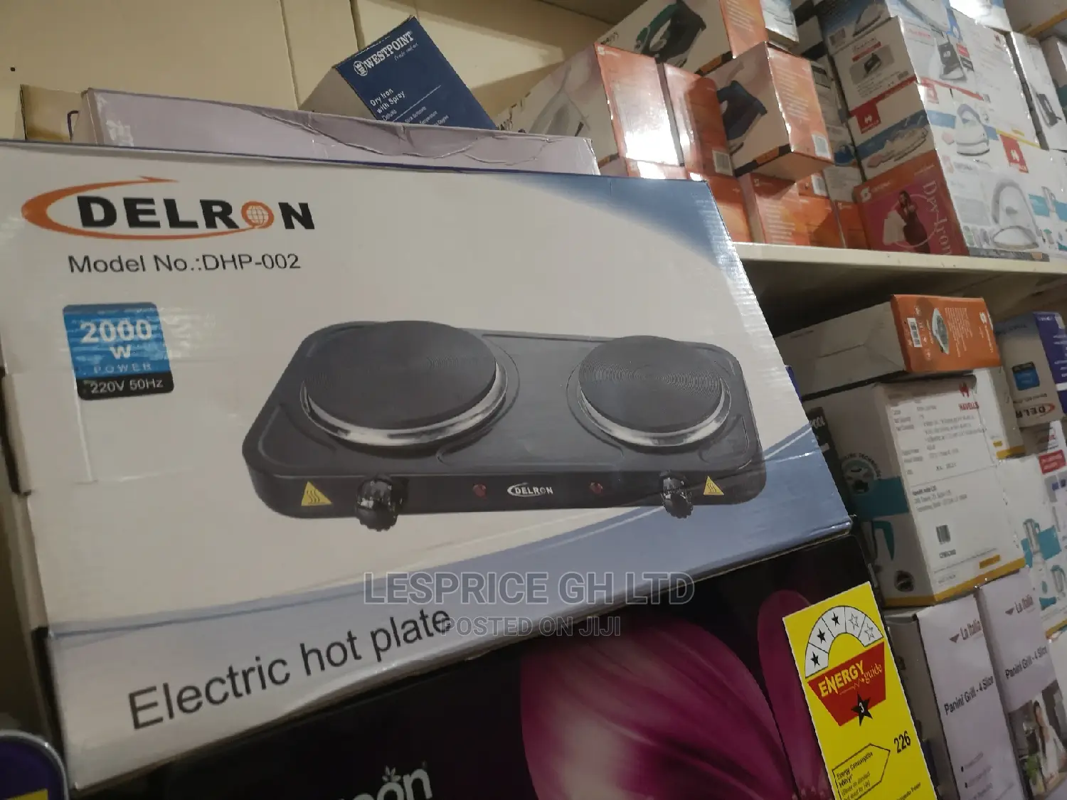 Delron DHP- 2 Burner Hot Plate – 2000W