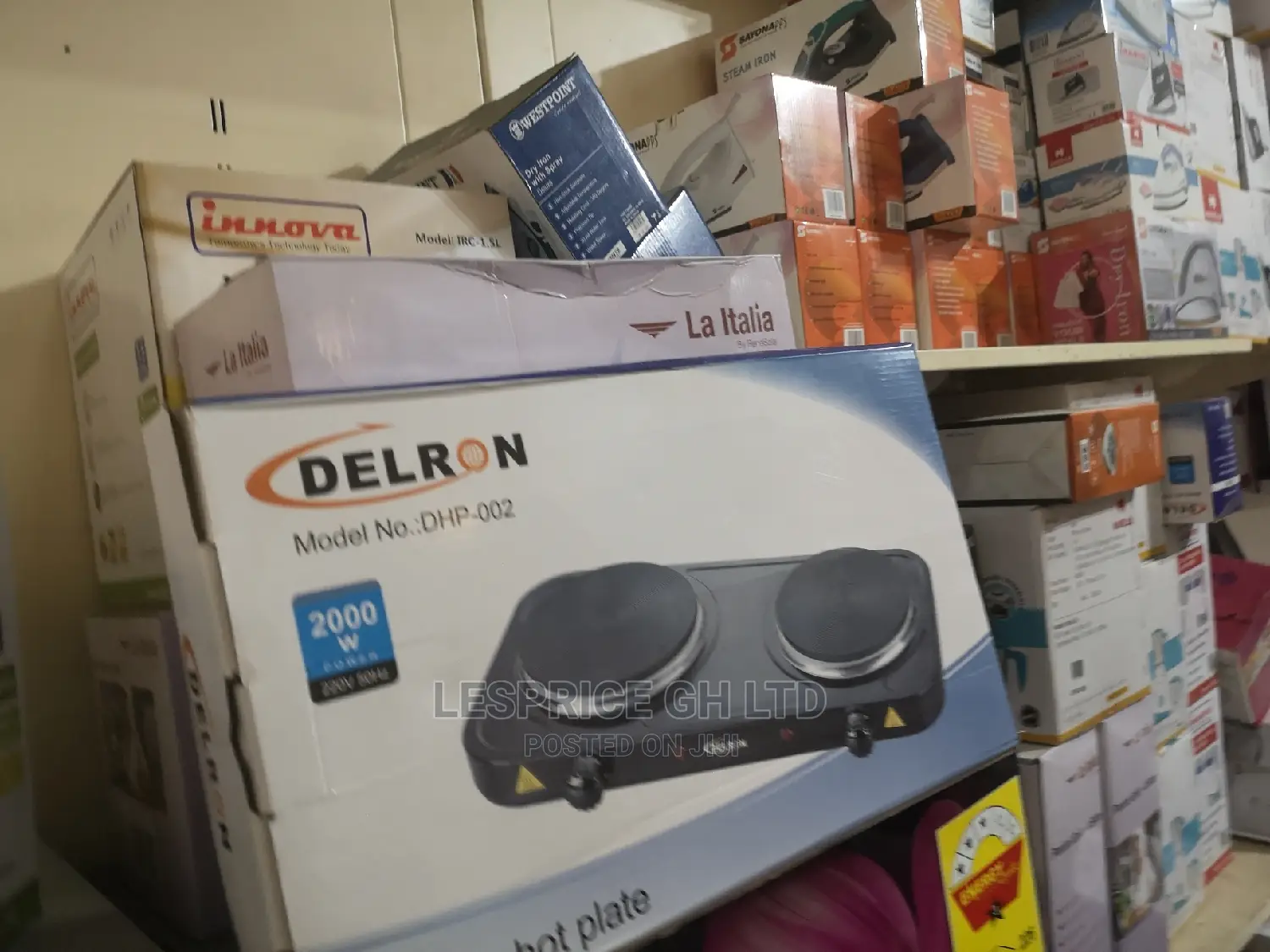 Delron DHP- 2 Burner Hot Plate – 2000W