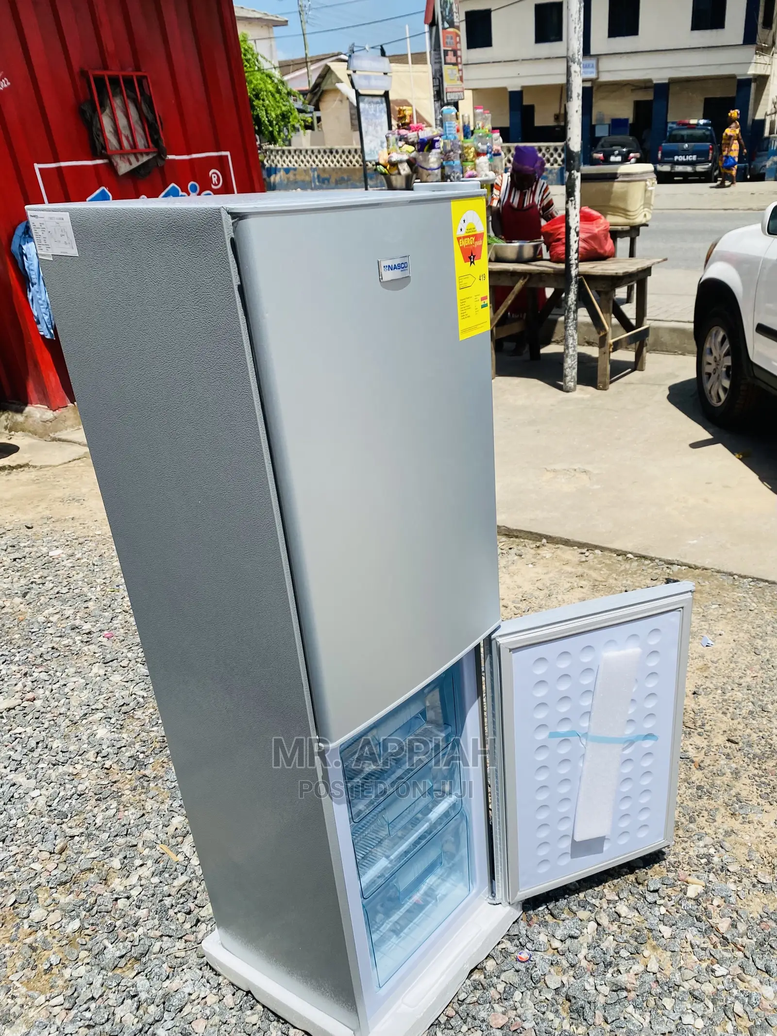 (Nascod2-18fl)Fast Chilling Nasco Double Door Fridge,(Gray)