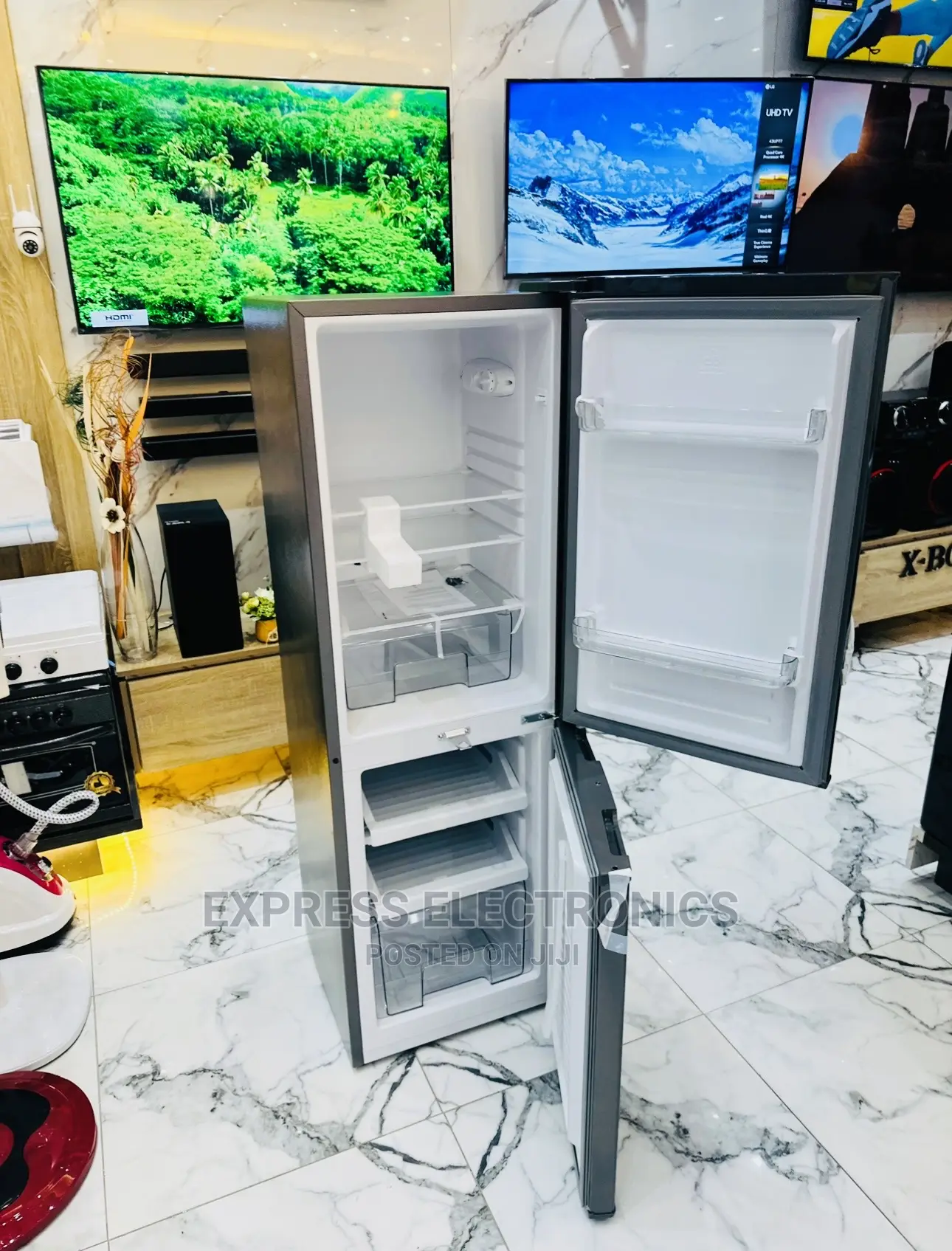 Fabulous Job Zara 180BF Double Door Fridge Grey