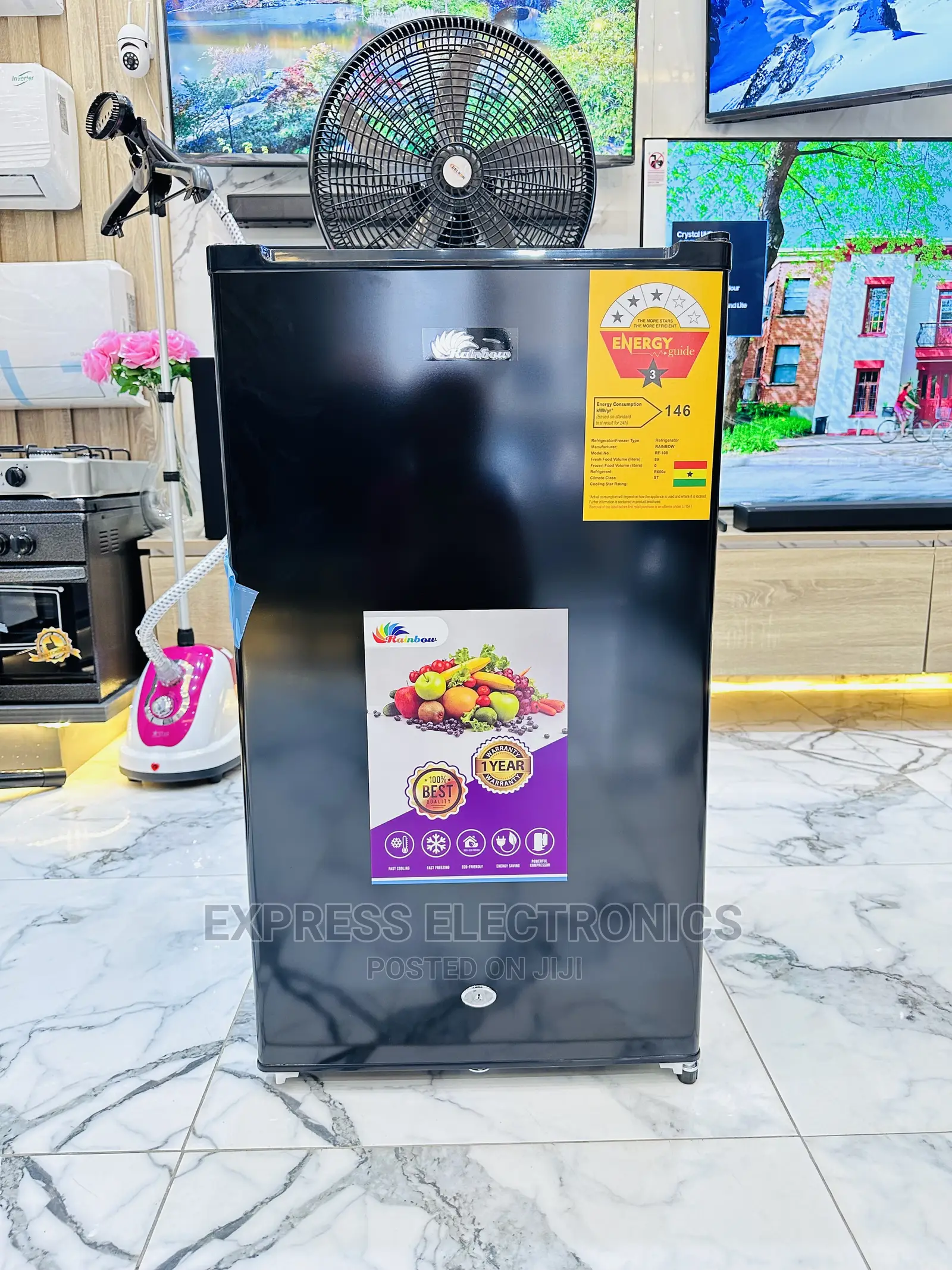 Adorable  New Rainbow Table Top Single Door Fridge