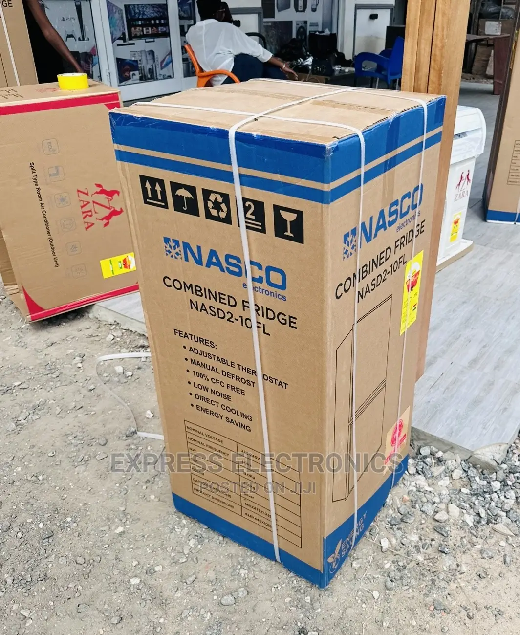 Adorable  New Bottom Freezer Nasco Nasd2-10 Fridge